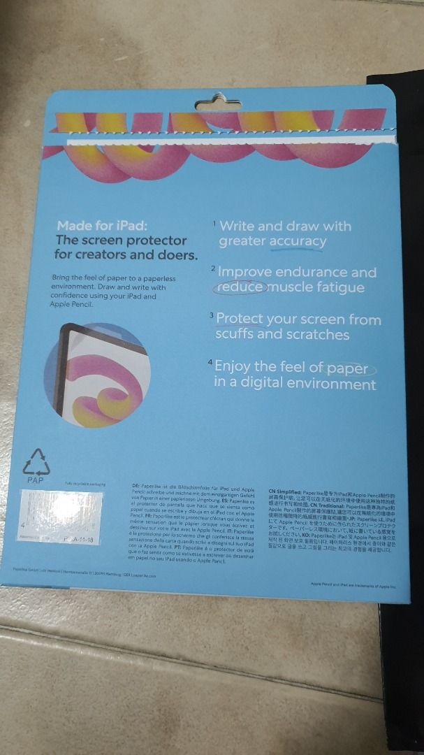 PaperLike ipad air (5th Gen 2022) screen protector FEELS LIKE PAPER