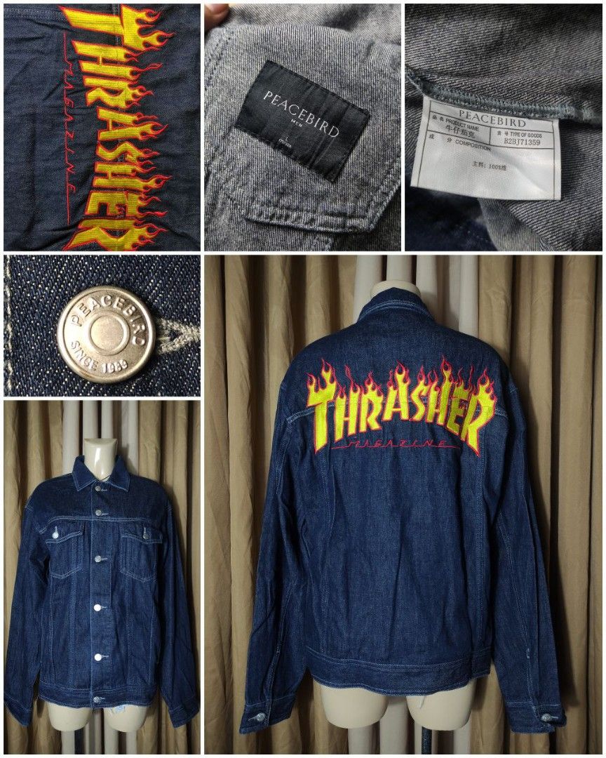 Thrasher jean jacket outlet