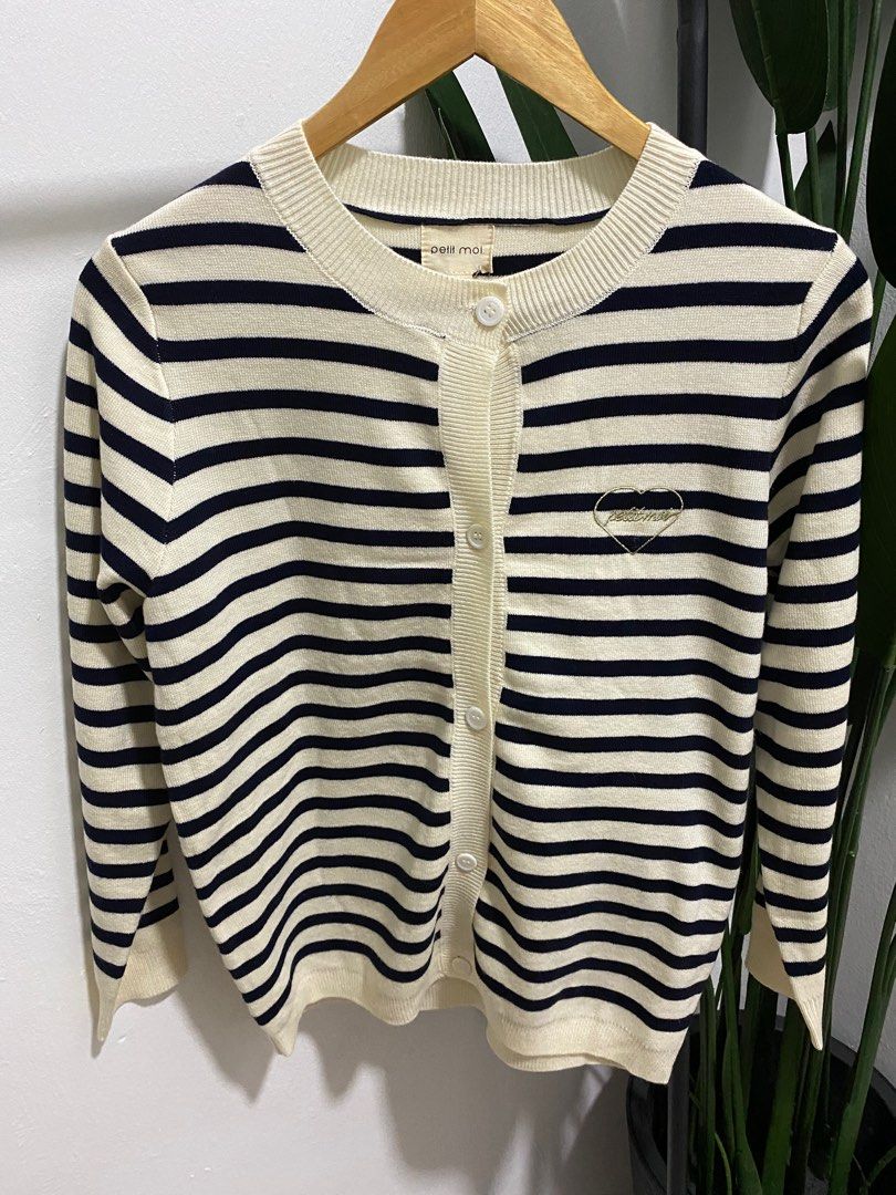 (XXS) Petitmoi AMORE CARDIGAN IN CLASSIC NAVY