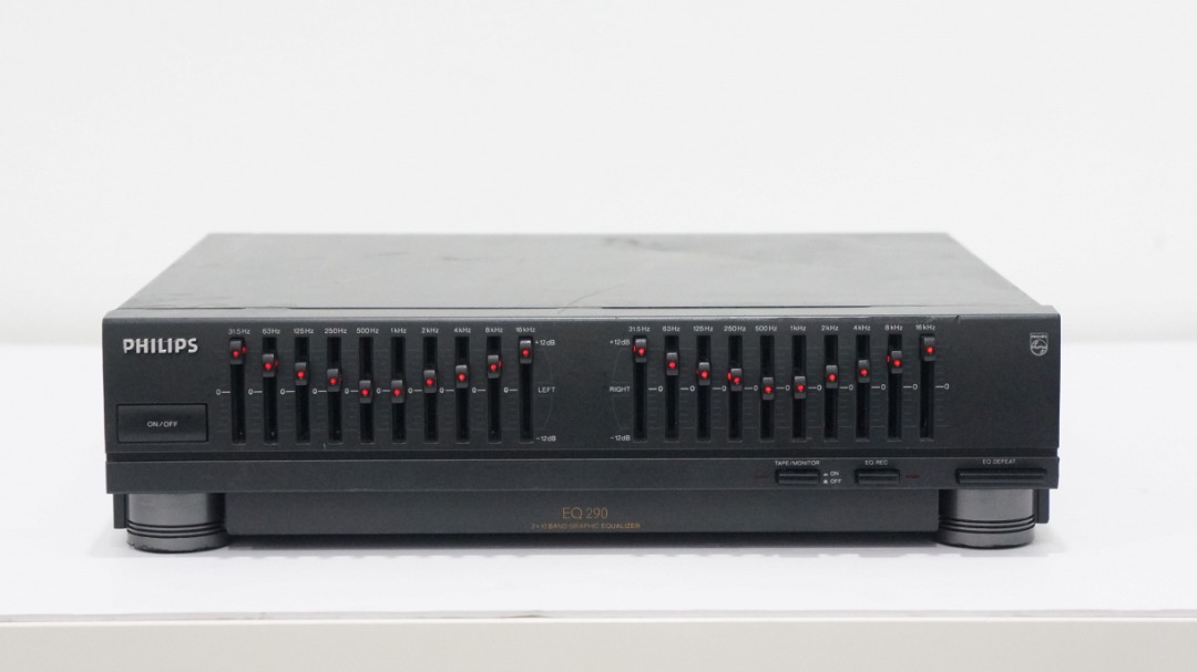 Philips EQ290 Dual 10Band Graphic Equalizer (midisystem size), Audio, Other Audio Equipment on