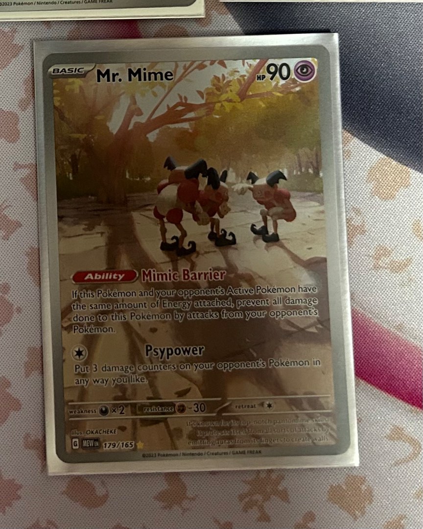 Pokemon cards 151 English Mr mime, Hobbies & Toys, Toys & Games on ...
