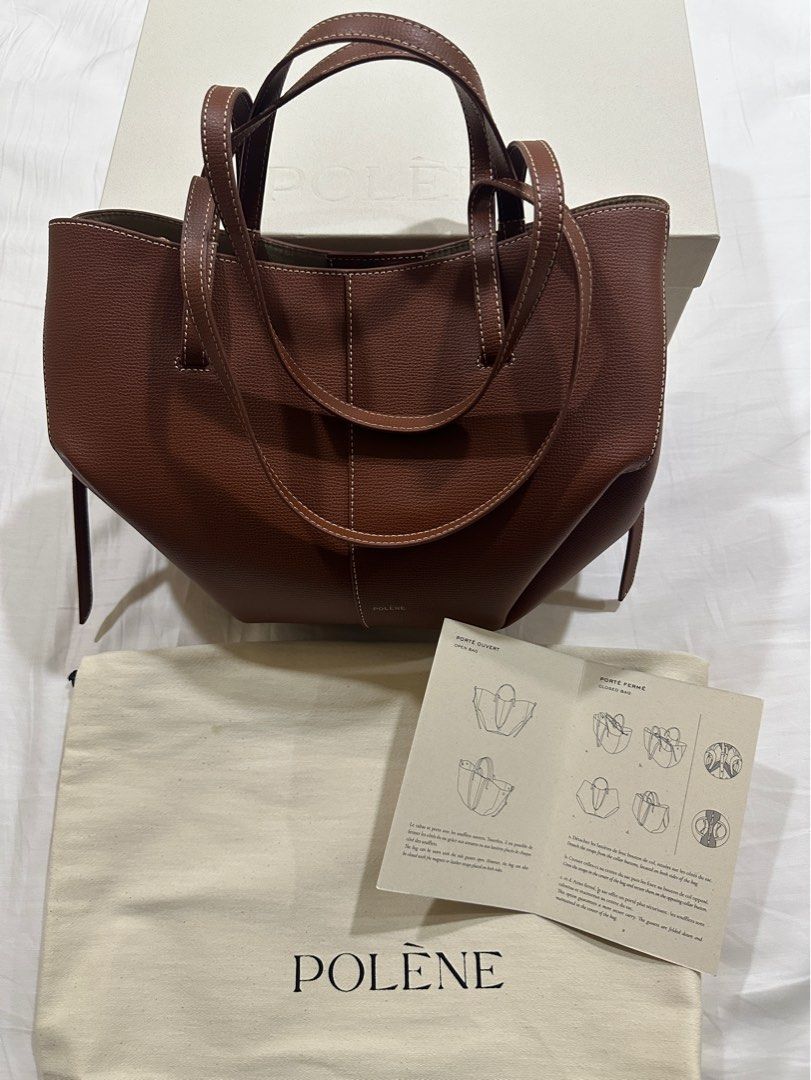 Polene Cyme Mini Cognac, Luxury, Bags Wallets on Carousell