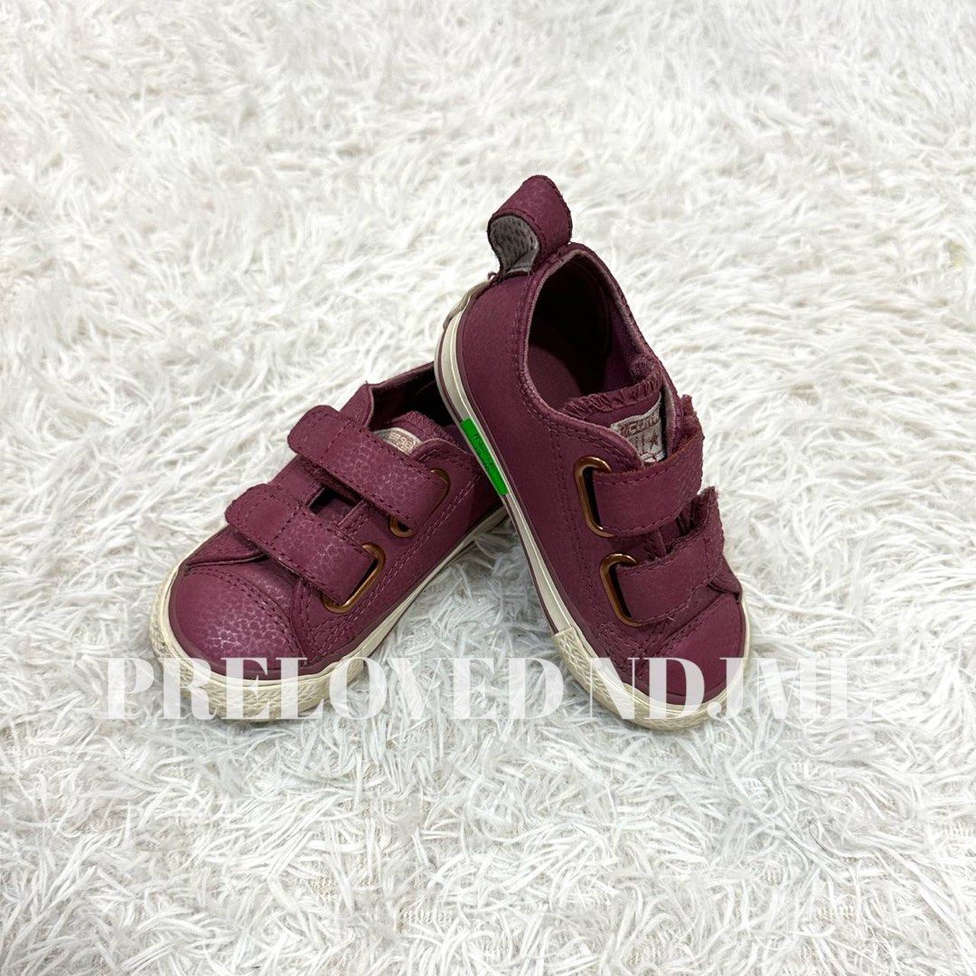 Baby converse leather sales
