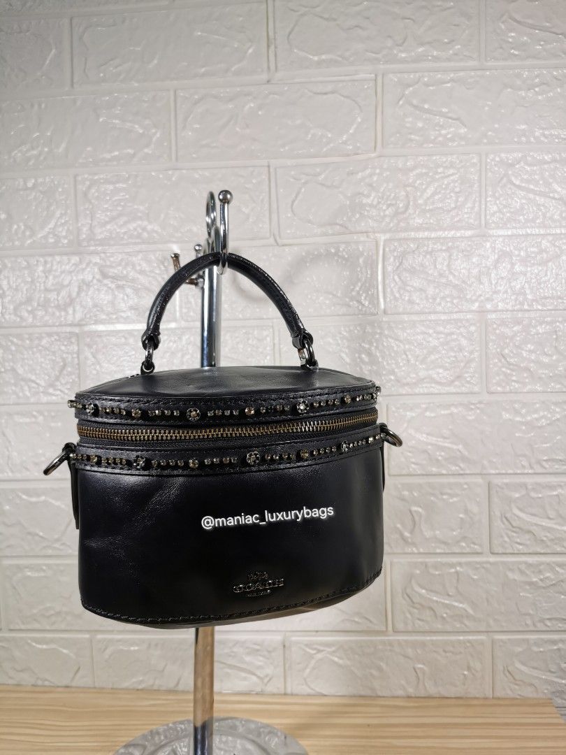 Coach x selena gomez crystal embellished trail bag online