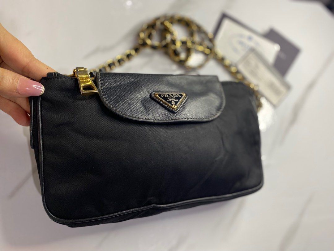 Prada bandoliera tessuto new arrivals saffiano