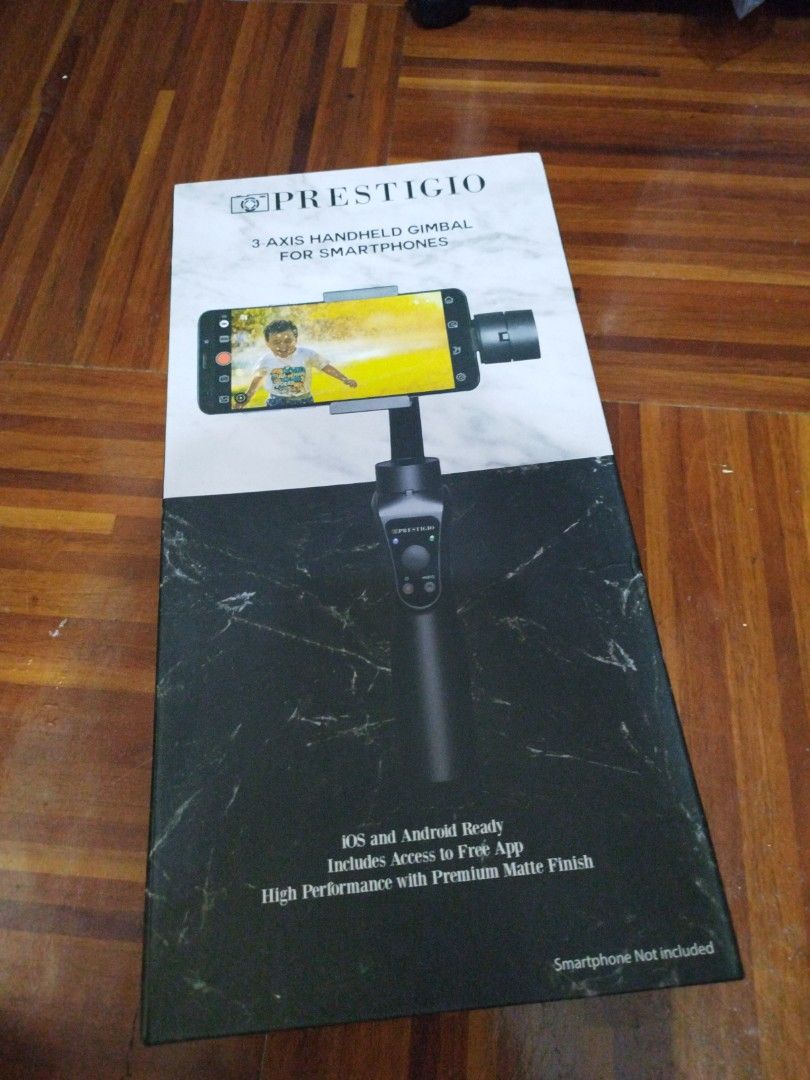 Prestigio 3-axis handheld for smartphones (with hard case) (Category: Gimbals & Stabilizers ) located in Las Pinas. Submitted by markmanship05 (Listing ID 1264636625, Image 1). Description: Prestigio 3-axis handheld gimbal for smartphones (hard case included) Gimbal adjustment knob has slighty flaws (check photo) but still workable RFS: No longer using.