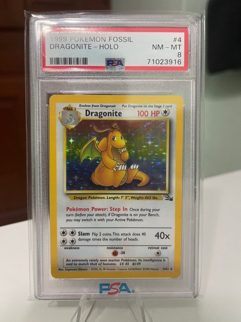 PSA 8 Raichu Fossil 14/62 Holo Rare Pokemon TCG Vintage WOTC 1999