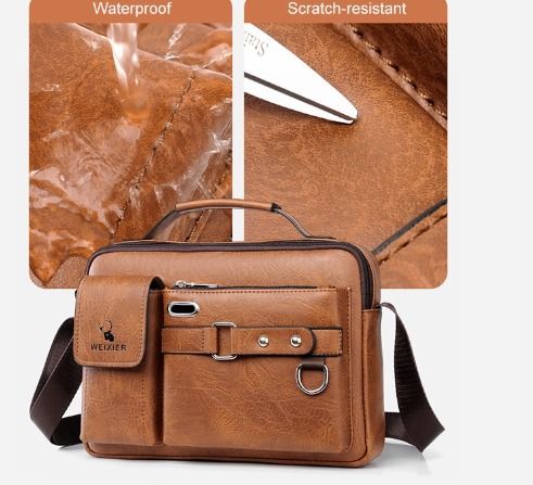 Shoulder Crossbody Bags Man Leather Bag For Men PU Leather Male