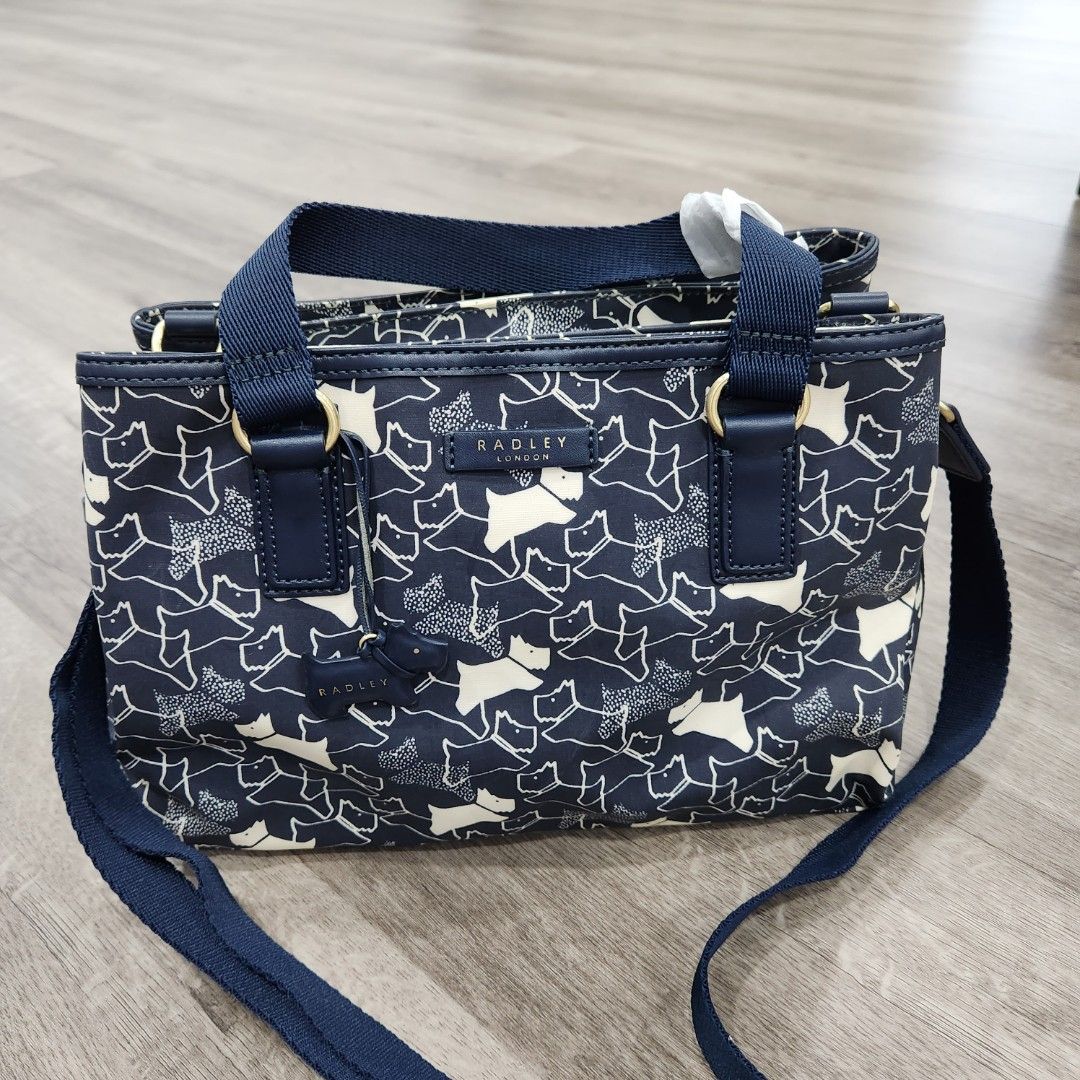 Radley London Texture Dog Medium Multiway Grab Bag Dark Blue