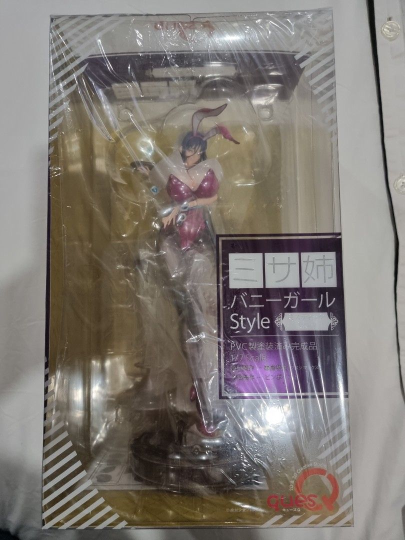 Raita Zettai Junpaku Mahou Shoujo - Suzuhara Misa - 1/7 - Bunny Girl Style,  Rare Mystic Pink (Ques Q) Anime Figure Figurine Cast off, Hobbies & Toys,  Toys & Games on Carousell