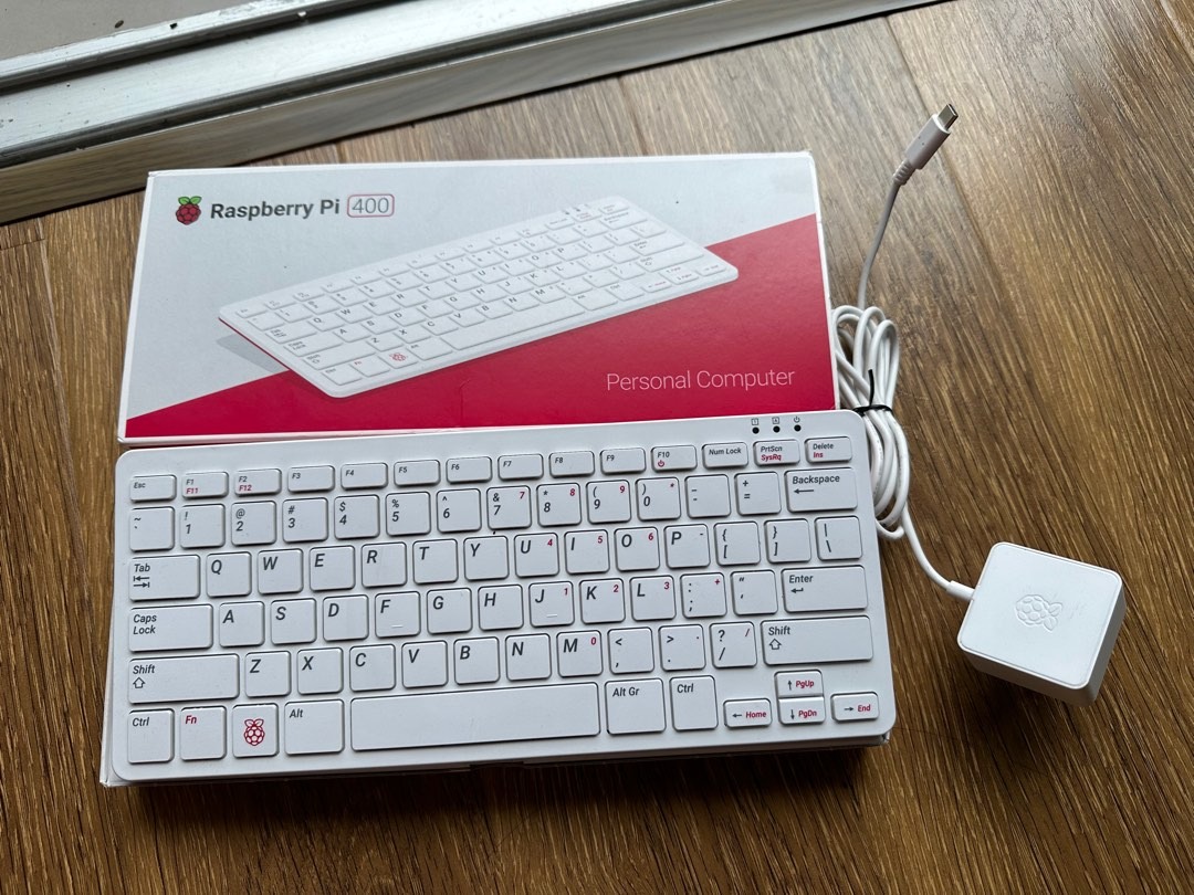 Raspberry Pi 400 Personal Computer Keyboard -US layout (Unit Only)- with  4GB RAM