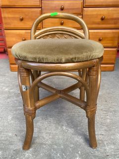 RATTAN STOOL  IN GOOD CONDITION  SIZE 13x13D  15H inches