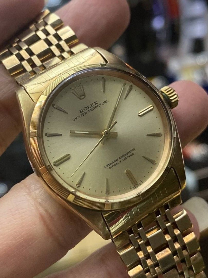 Solid gold rolex oyster perpetual shop