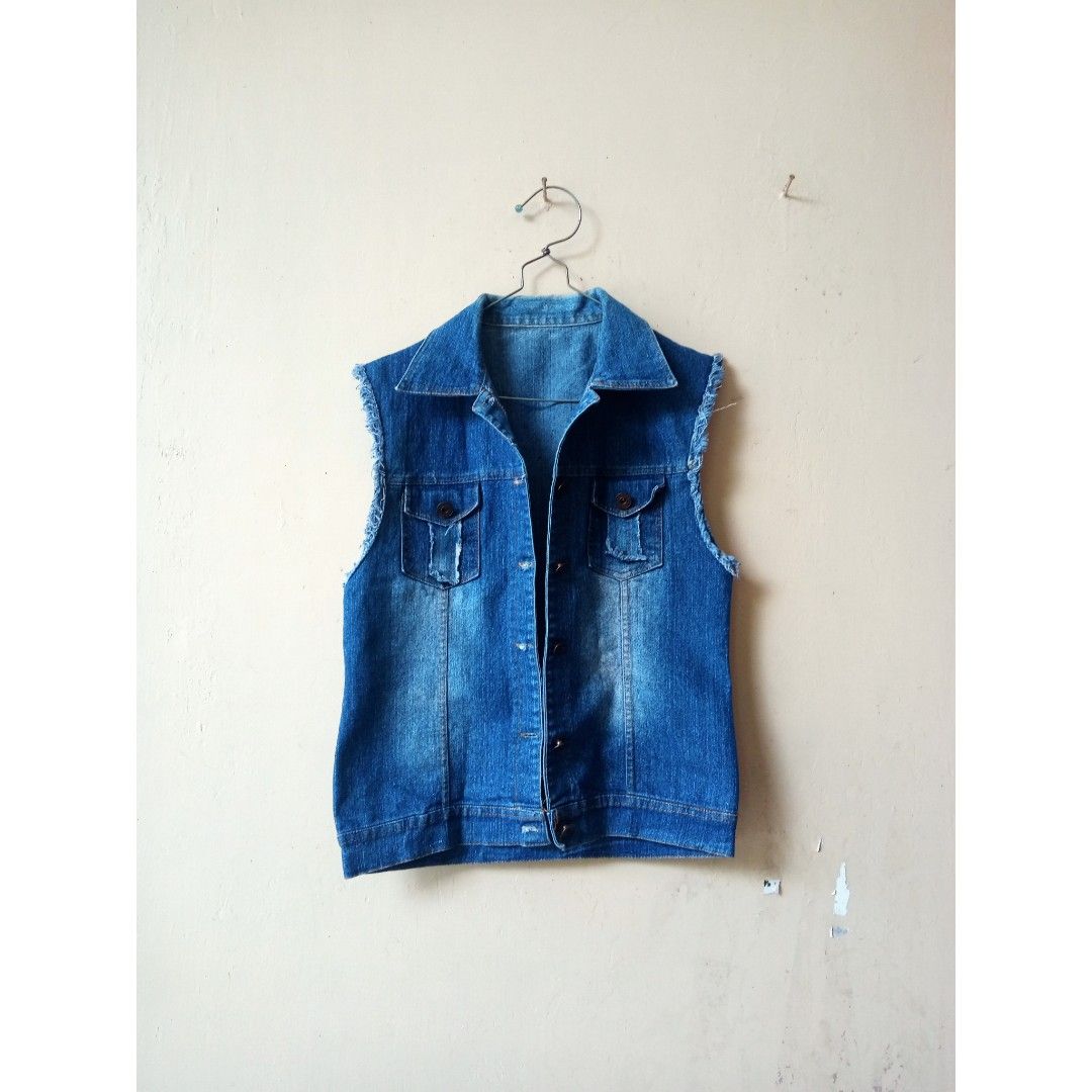Vest jeans new arrivals wanita