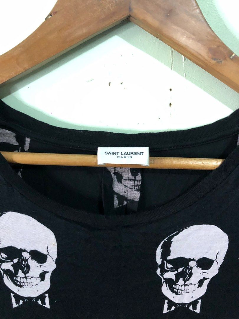 Saint laurent skull t shirt outlet