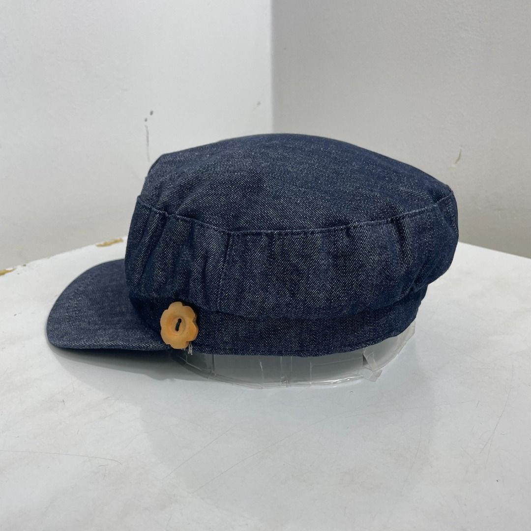 SALE DENIM PATROL BAKER HAT CAP TOPI JAPAN DESIGN SIZE MEDIUM