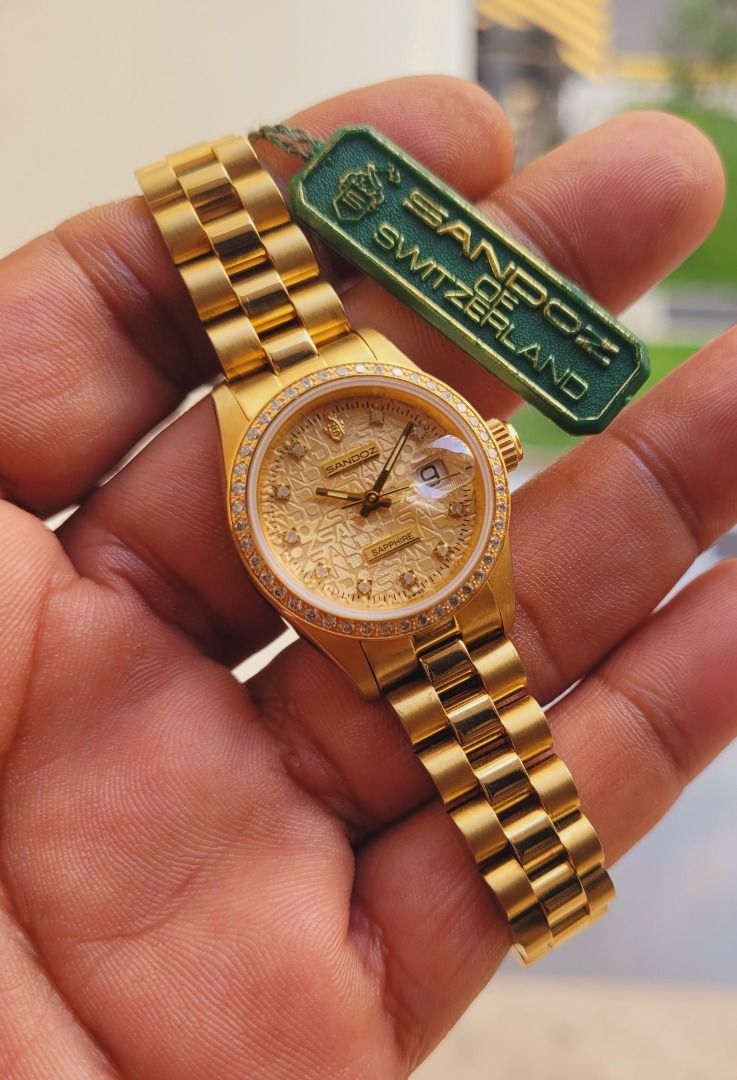 Sandoz gold cheap watch