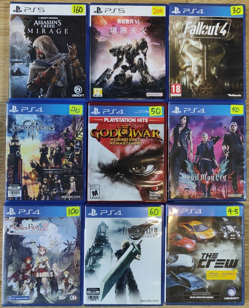 Second hand sale ps4 games cd