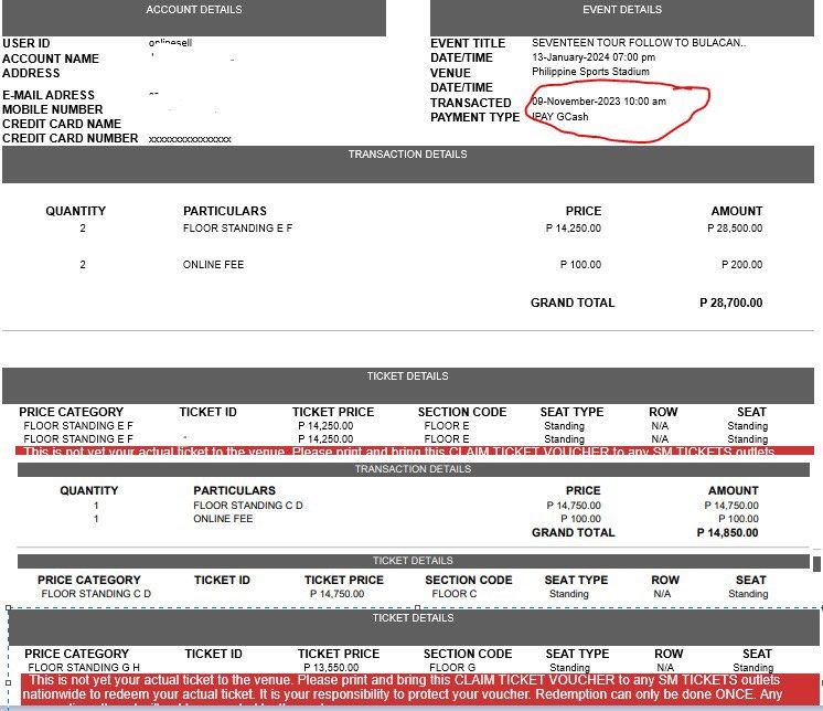 SEVENTEEN CONCERT IN BULACAN (Category: Events Tickets) located in Manila. Submitted by labronjames33 (Listing ID 1264688218, Image 1). Description: TICKET ASSISTANCE FOR SEVENTEEN TOUR ‘FOLLOW’ TO BULACAN January 13, 2024 at 7PM Philippine Sports Stadium -Early time stamp -High success rate of securing your desired seat -Ticket is under your name -No downpayment needed DM for more info #SEVENTEENinbulacan #SEVENTEENinPH.
