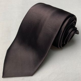 Solid Dark brown Necktie
