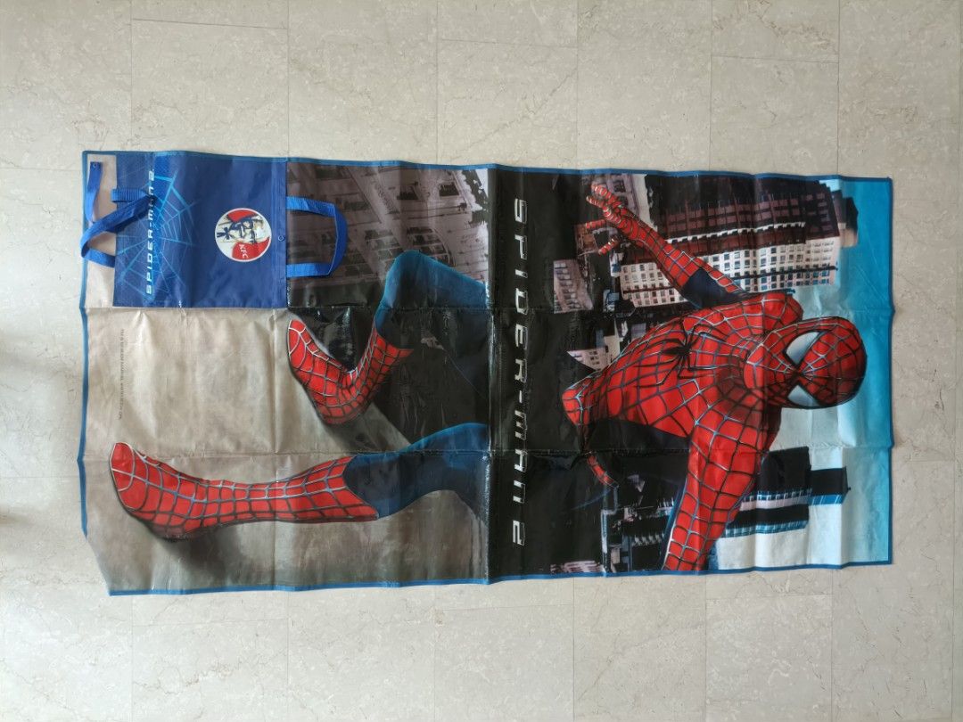 Poncho De Pluie Spider-Man Enfant - PVC Imperméable, Capuche, Boutons Pression, Tailles 3 à 8 Ans
