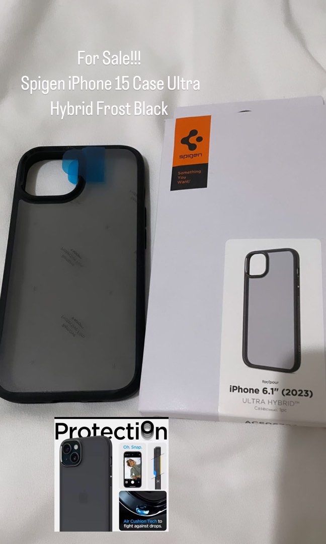 Coque SPIGEN iPhone 13 Ultra Hybrid Matte Frost Black Case - Shop
