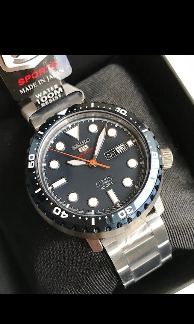 SRPC63J1 Automatic Blue Day Date Dial Silver Steel Made in Japan