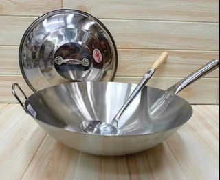 stainless wok set