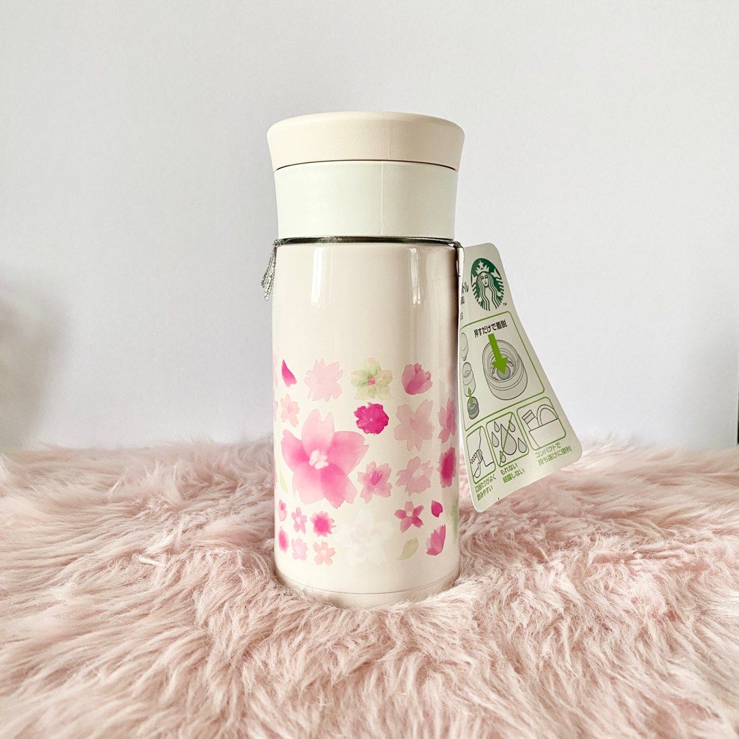 Starbucks Japan Sakura 2017 Thermos (Category: Water Bottles & Tumblers) located in San Juan City. Submitted by peachigo (Listing ID 1264107287, Image 1). Description: Brand new Starbucks Sakura Cherry Blossom 2017 350mL Thermos (Rare) With unknown scratch (see photo) RFS: Downsizing collection Modes of Payment: BDO, Gcash, Maya, and PayPal only For pick-up in San Juan or delivery via Grab Express/Lalamove and the like. Courier shipping can be ar