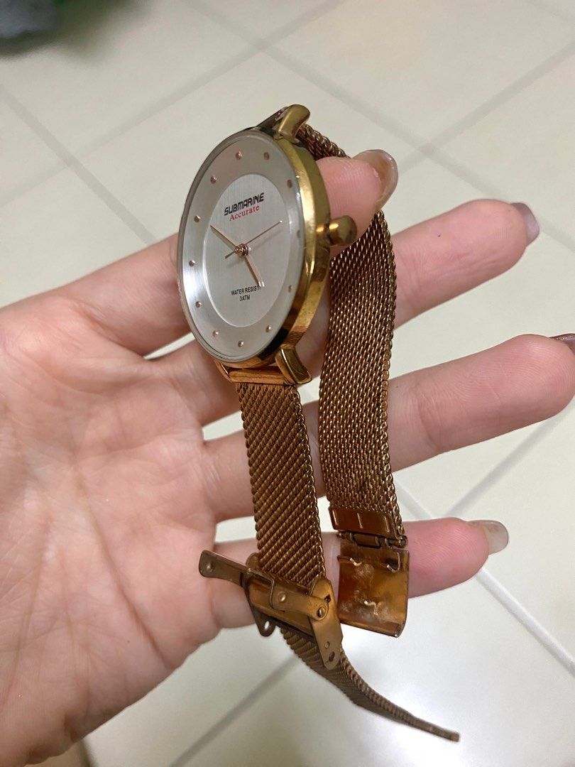 SUBMARINE rose gold watch Women s Fashion Watches Accessories Watches on Carousell