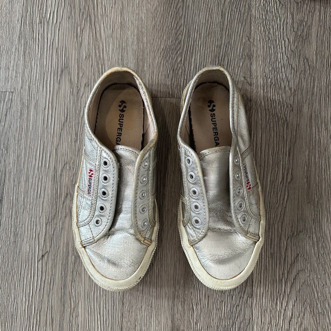Superga 2750 Cotmetu Grey Silver Fesyen Wanita Sepatu di Carousell