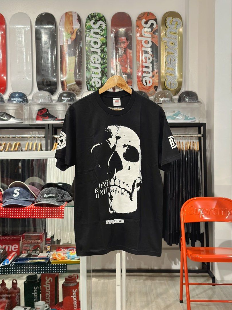 Supreme Bounty Hunter Skull tee, Men's Fashion, Tops & Sets