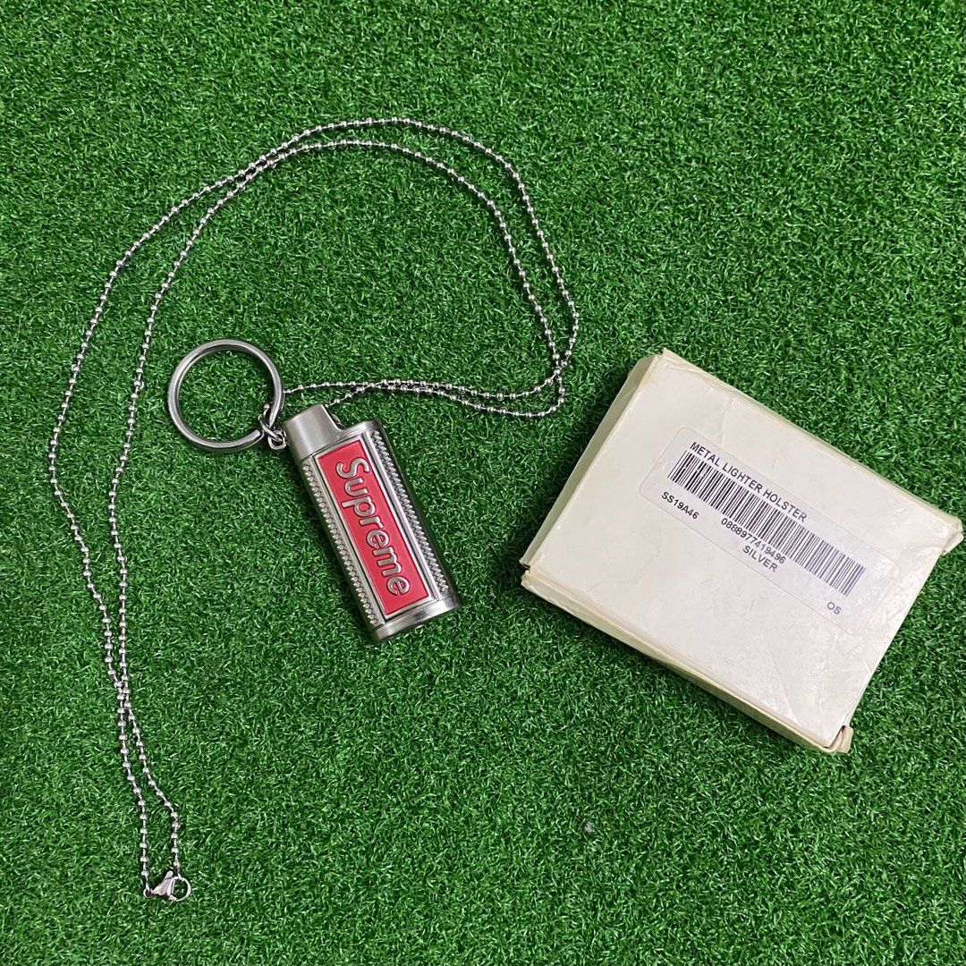 Supreme Metal Lighter Holster SS19 Men s Fashion Watches