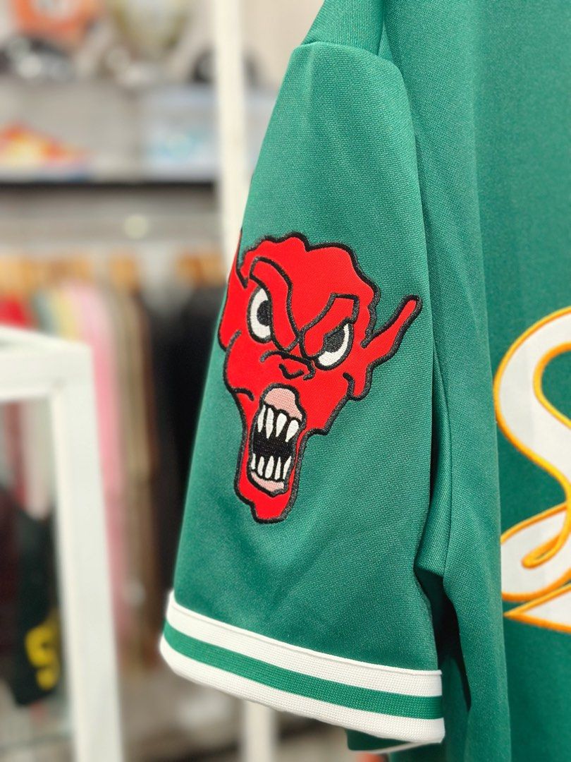 Supreme Mitchell & Ness Downtown Hell Baseball Jersey, Men's