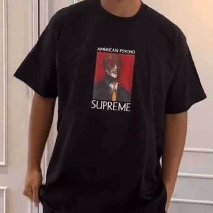 Supreme tee American psycho FW 23 New York week 7, Men's Fashion