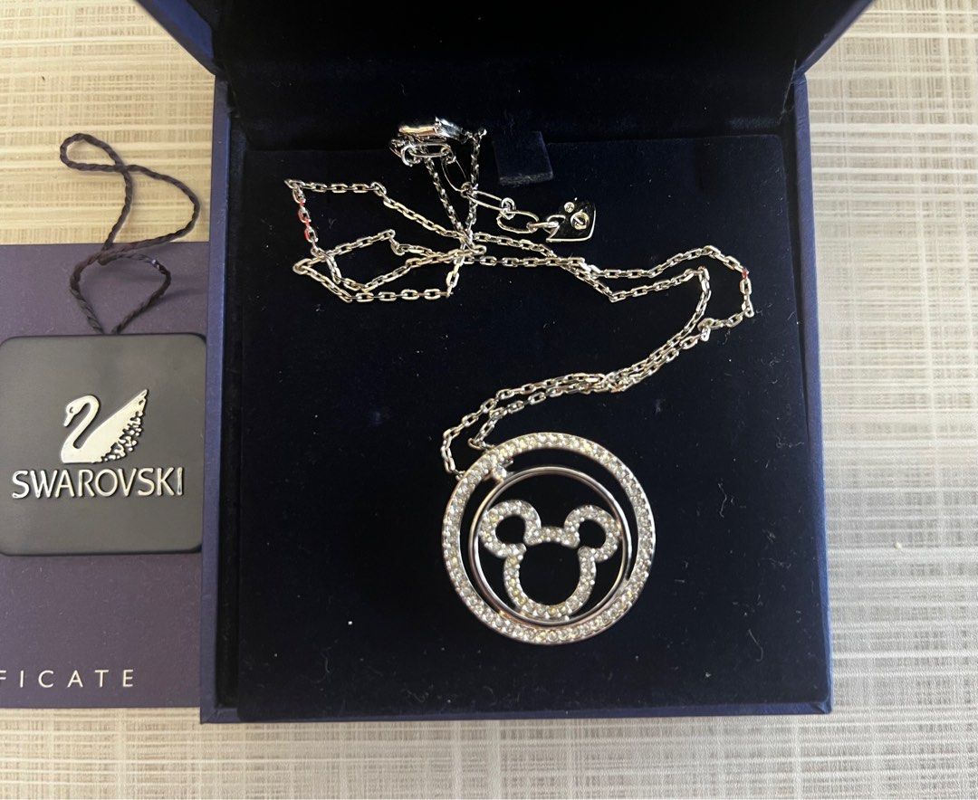Mickey mouse necklace swarovski on sale