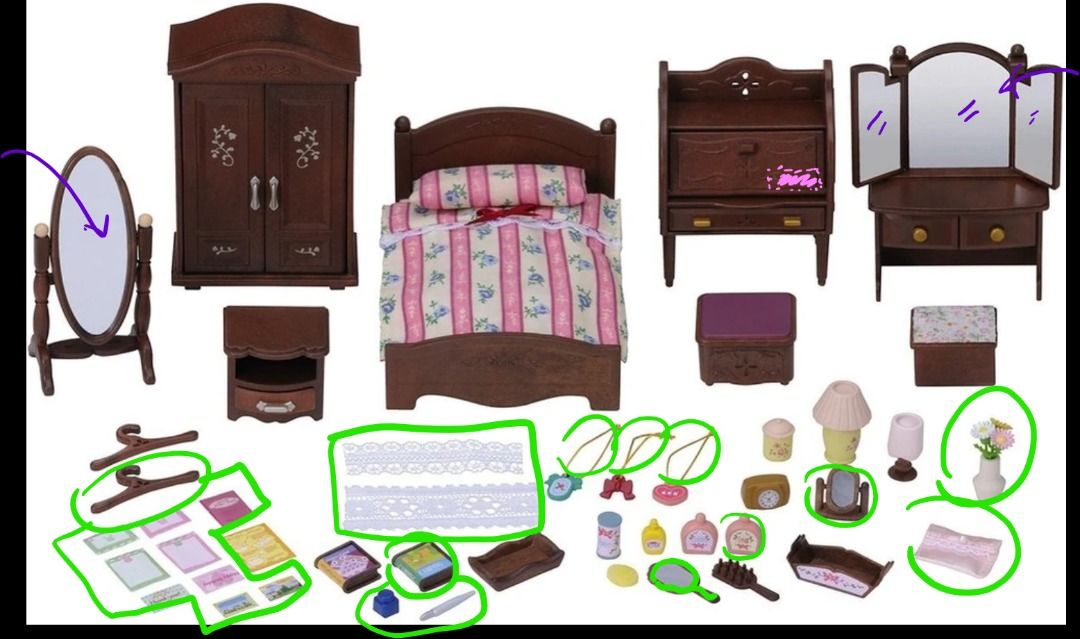 Sylvanian families master best sale bedroom