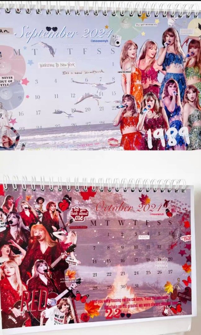 TAYLOR SWIFT CALENDAR 2024. With Stickers and 4 cards. New. EUR 9,90 -  PicClick IT