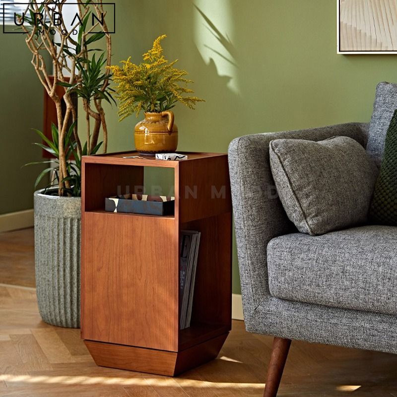 TELA Japandi Solid Wood Side Table, Furniture & Home Living, Furniture ...