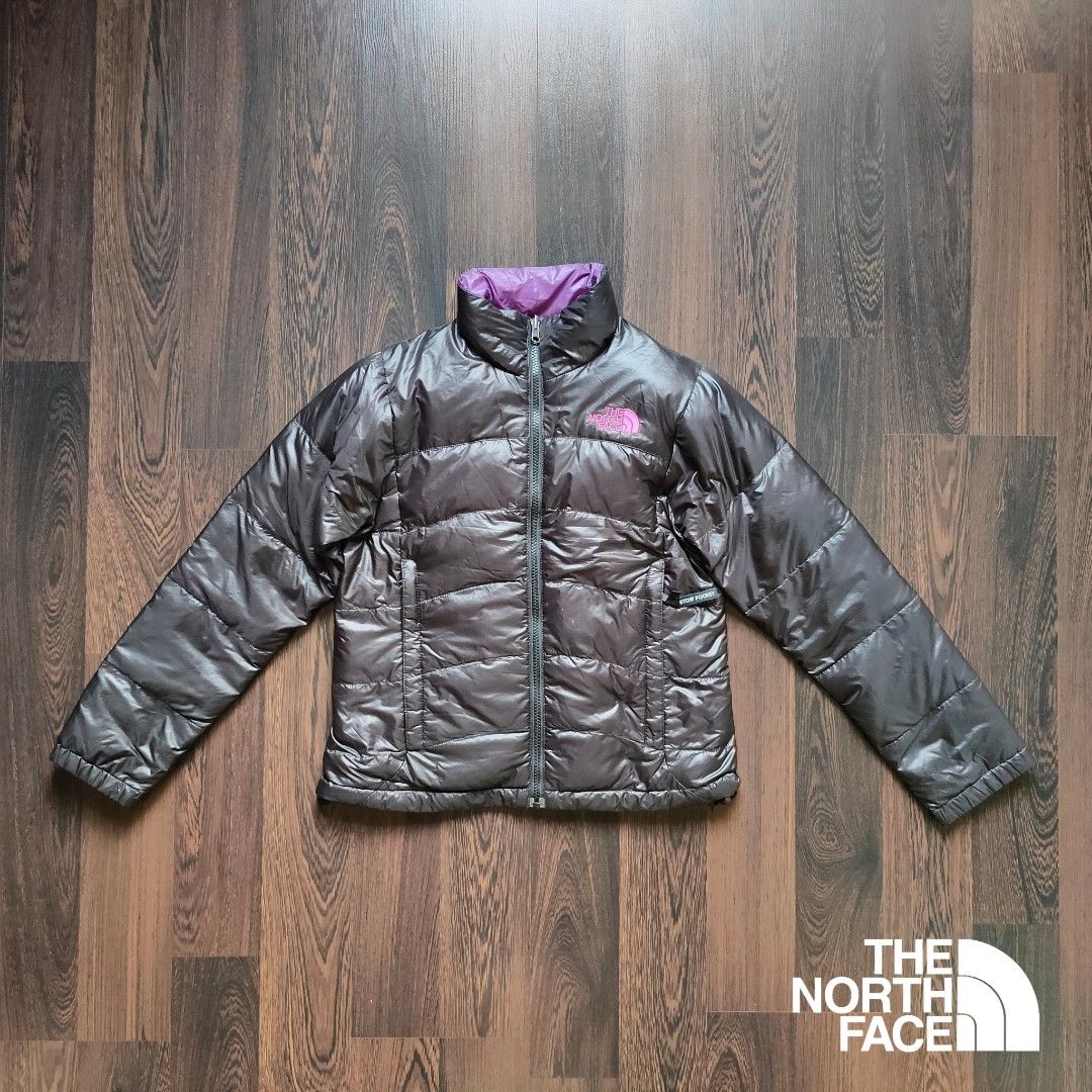THE NORTH FACE REVERSIBLE Women s Down Puffer Jacket Black Plum Women s Fashion Coats Jackets and Outerwear on Carousell