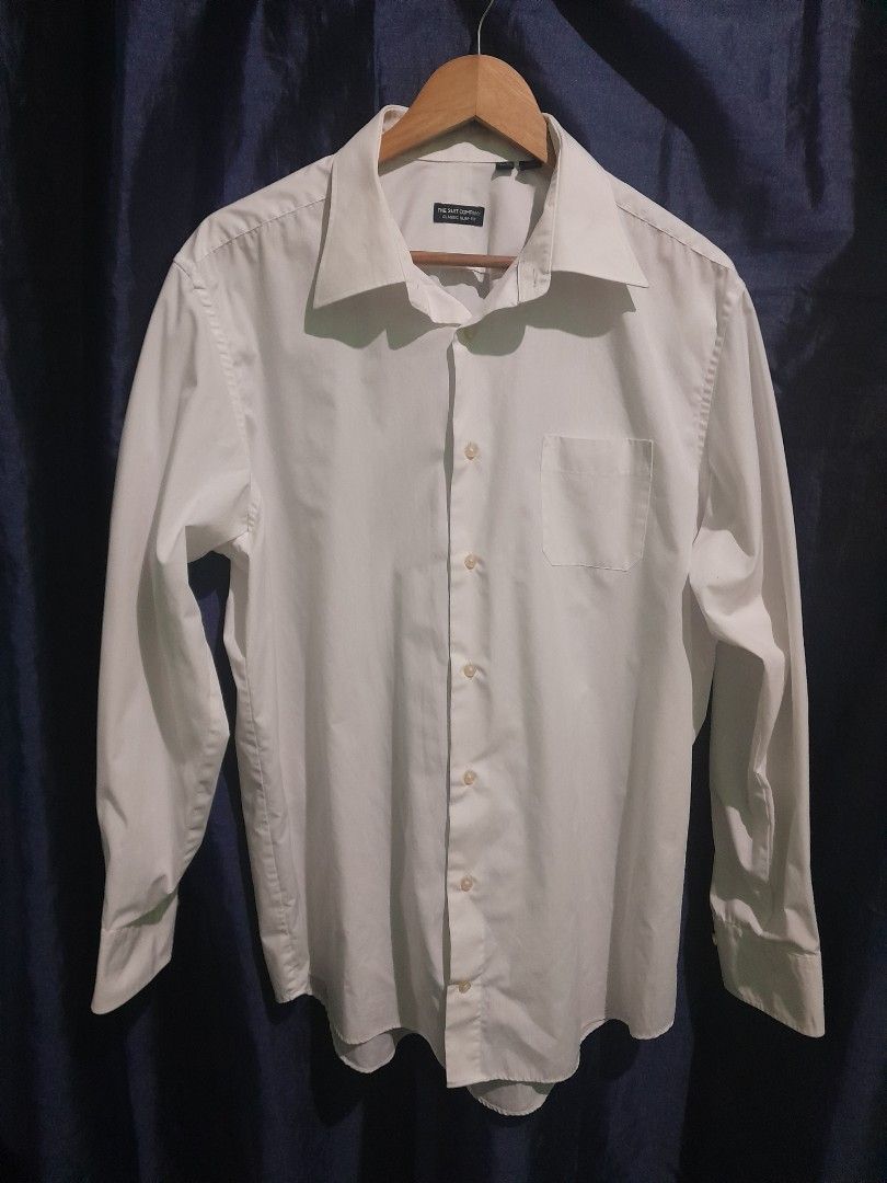 The Suit Company Plain Longsleeve (Category: Formal Shirts) located in Subic. Submitted by itseydam (Listing ID 1264742466, Image 1). Description: DIMES L: 33 W: 23.5.