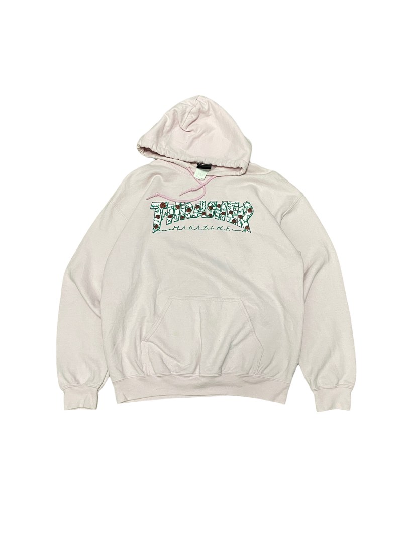 Thrasher magazine pink hoodie new arrivals