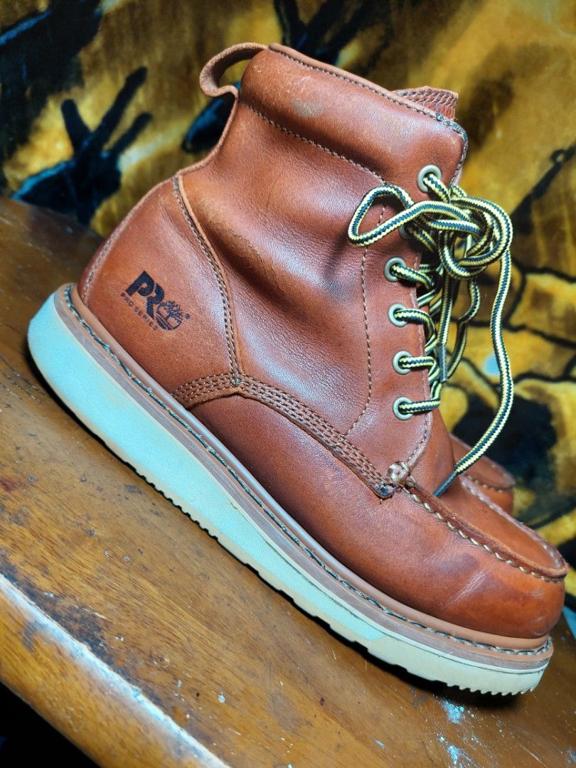TIMBERLAND PRO MOC TOE BOOTS SIZE 8.5 MEN