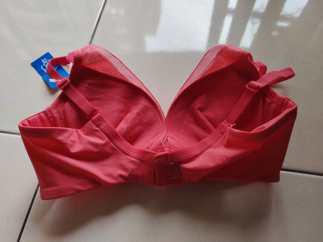 Elegant Satin Red Bow Push-up Bra - New with Tags