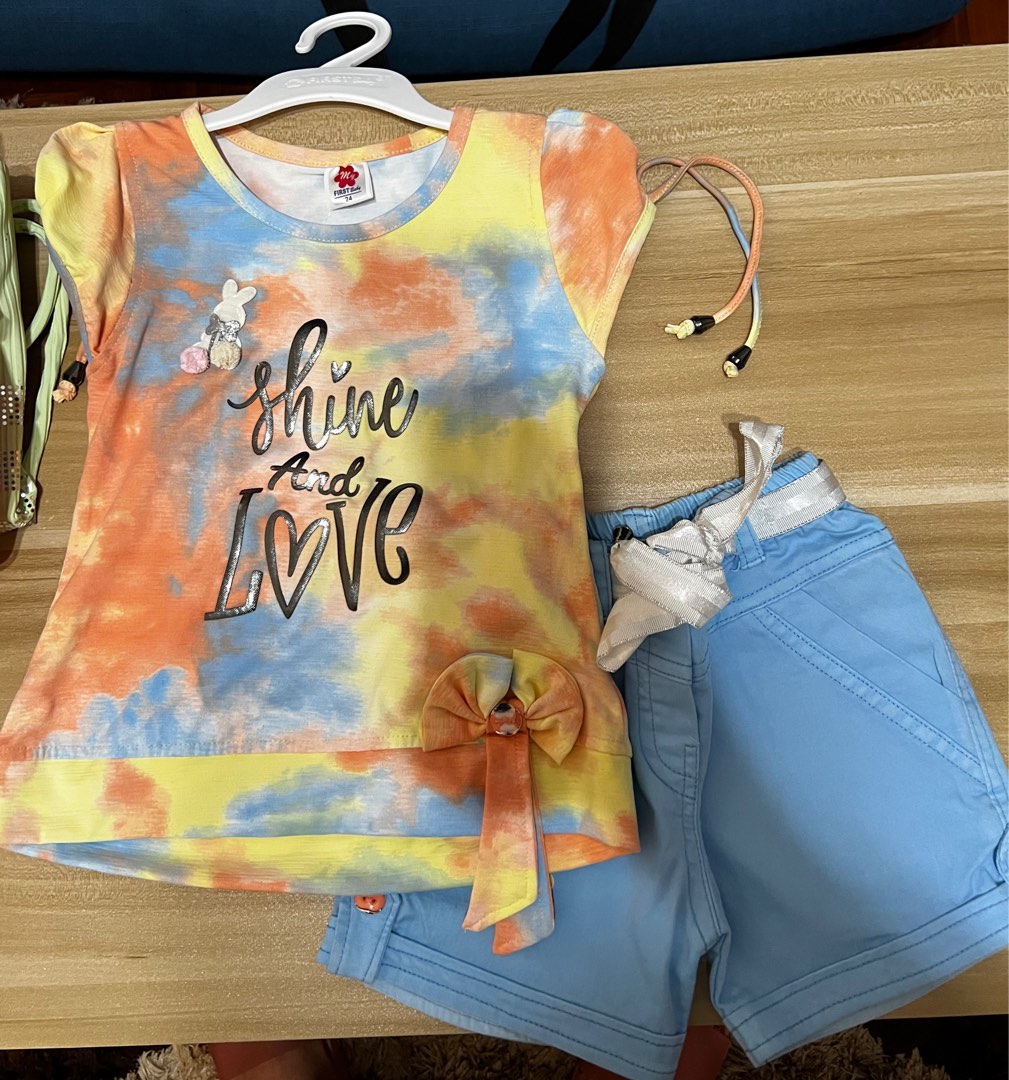 T shirt and short set Babies Kids Babies Kids Fashion on