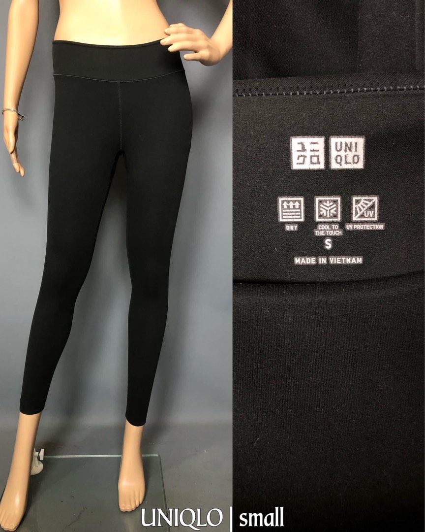 UNIQLO AIRism UV Protection Active Soft Leggings, Women's Fashion,  Activewear on Carousell