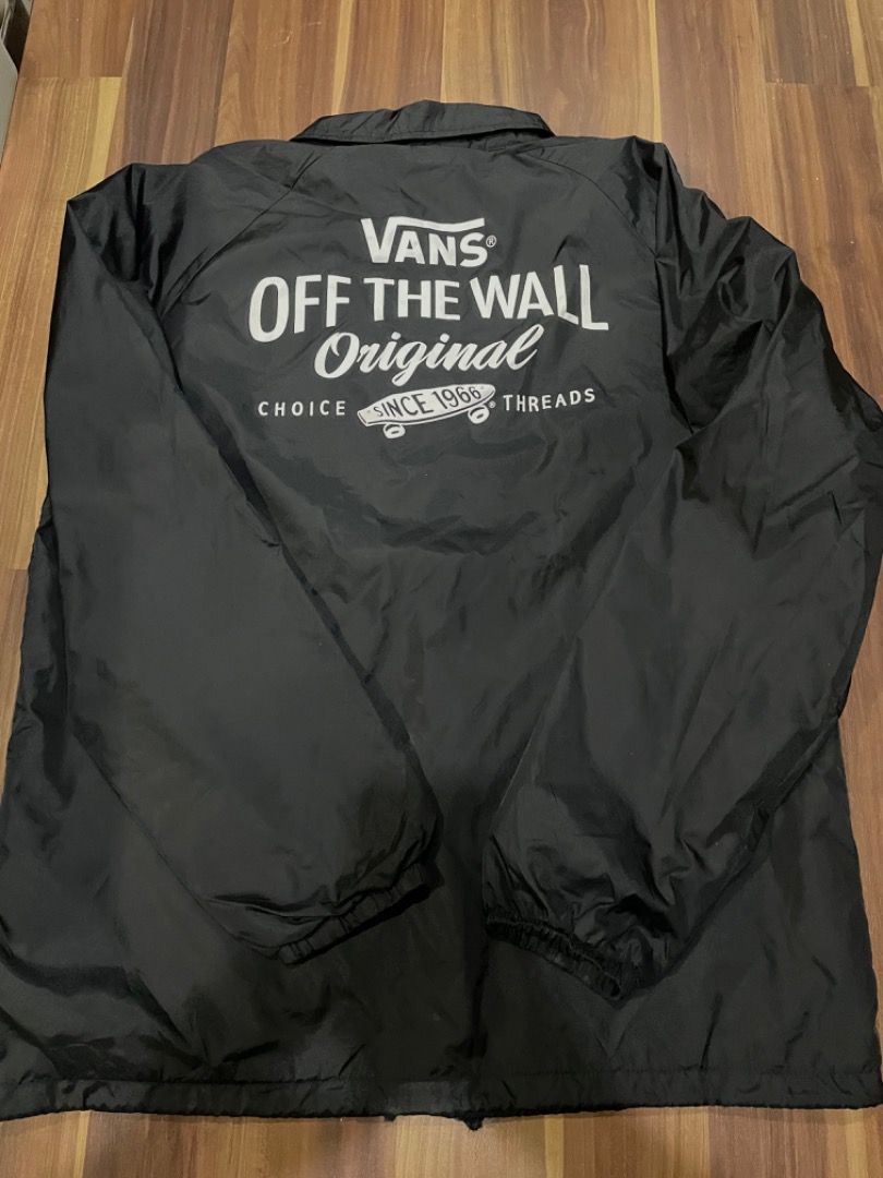 VANS OFF THE WALL COACH JACKET BLACK Men s Fashion Coats