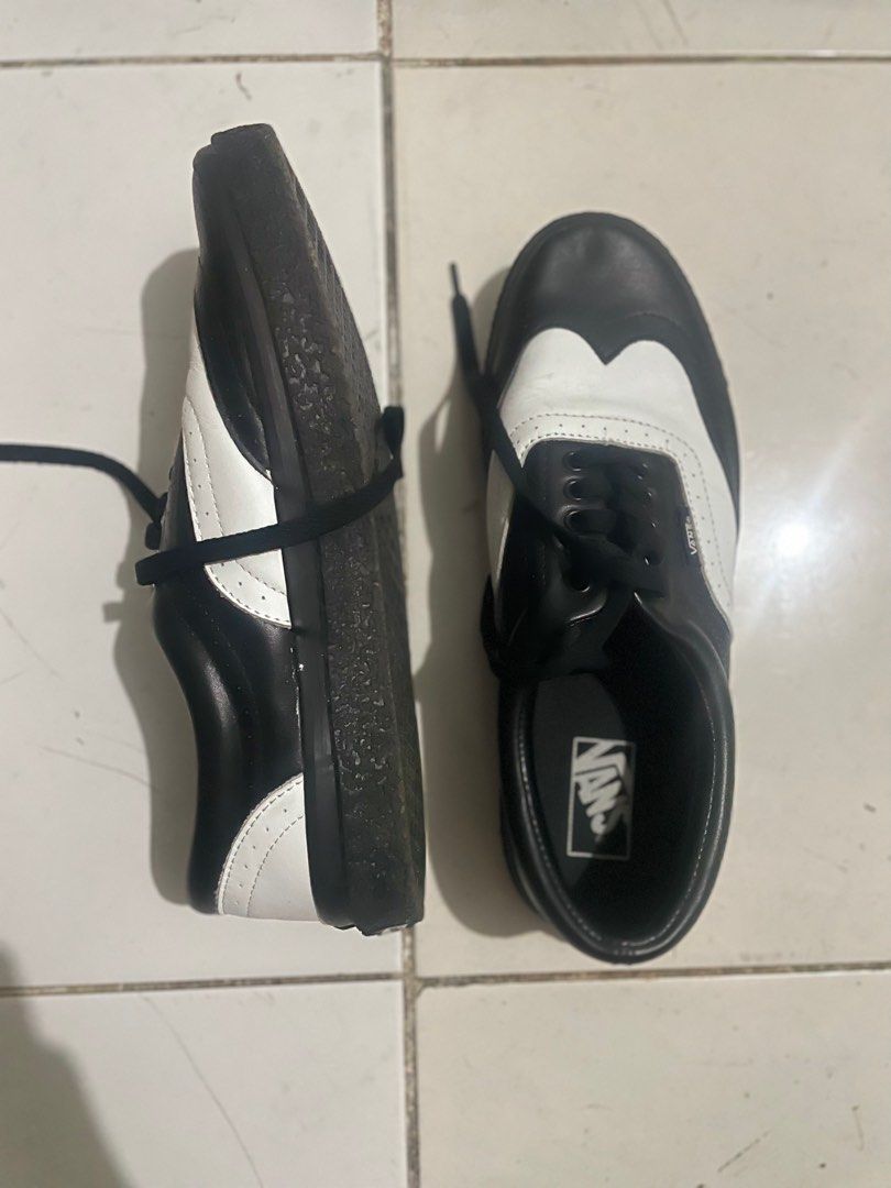 Vans wingtip black new arrivals and white