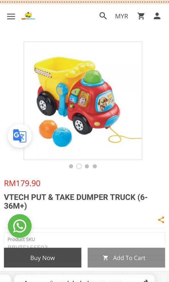 Vtech put & deals take dumper truck