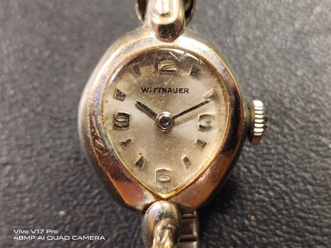 Vtg Wittnauer Longines 10K RGP Bezel Mechanical Hand Winding